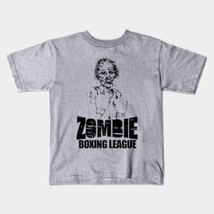 Zombie Boxing League | Black Kids T-Shirt